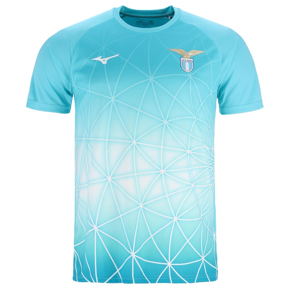 Mizuno Lazio Roma Pre-Match Trainingsshirt 2025-2026 Blauw