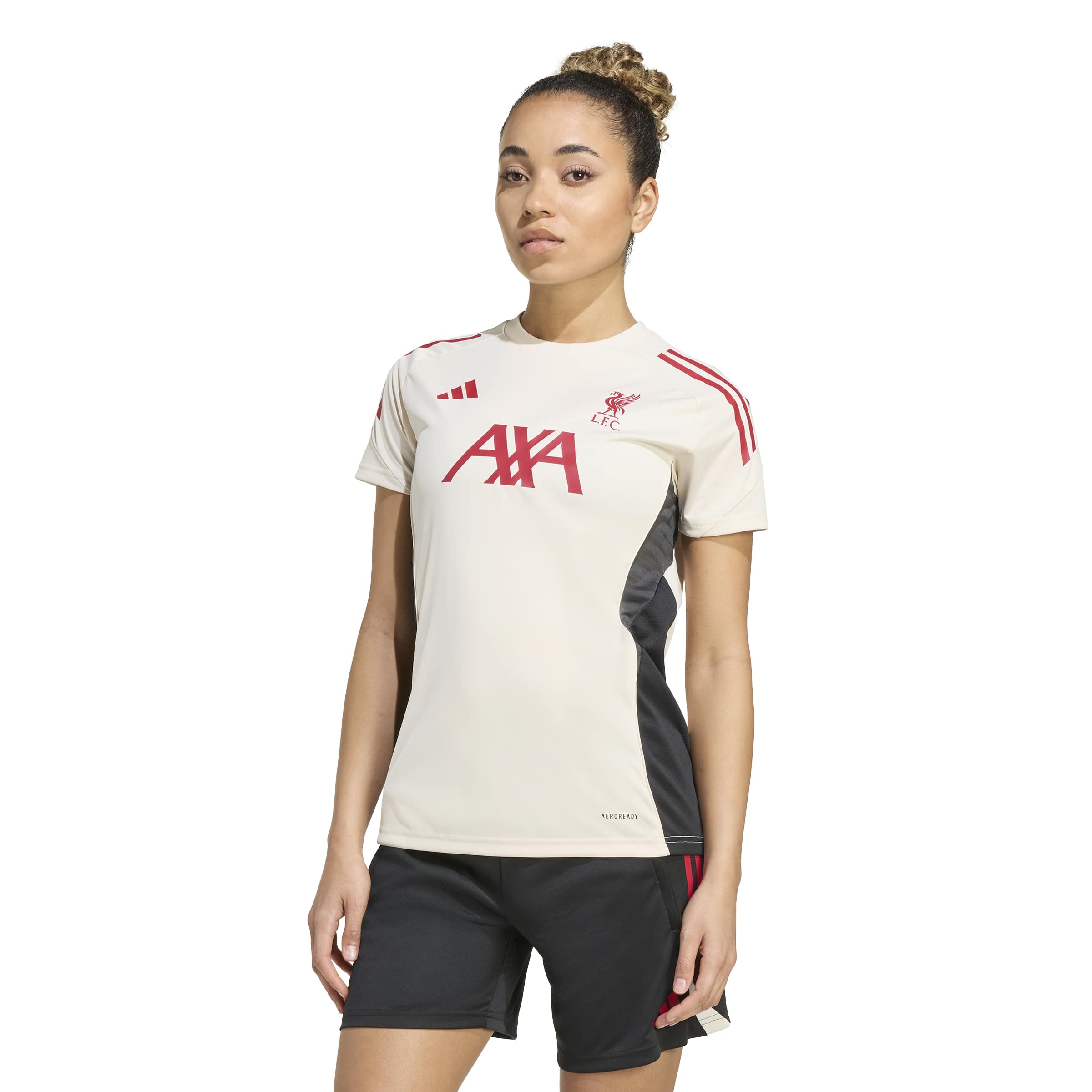 Adidas Liverpool Trainingsshirt 2025-2026 Dames Wit Rood Zwart