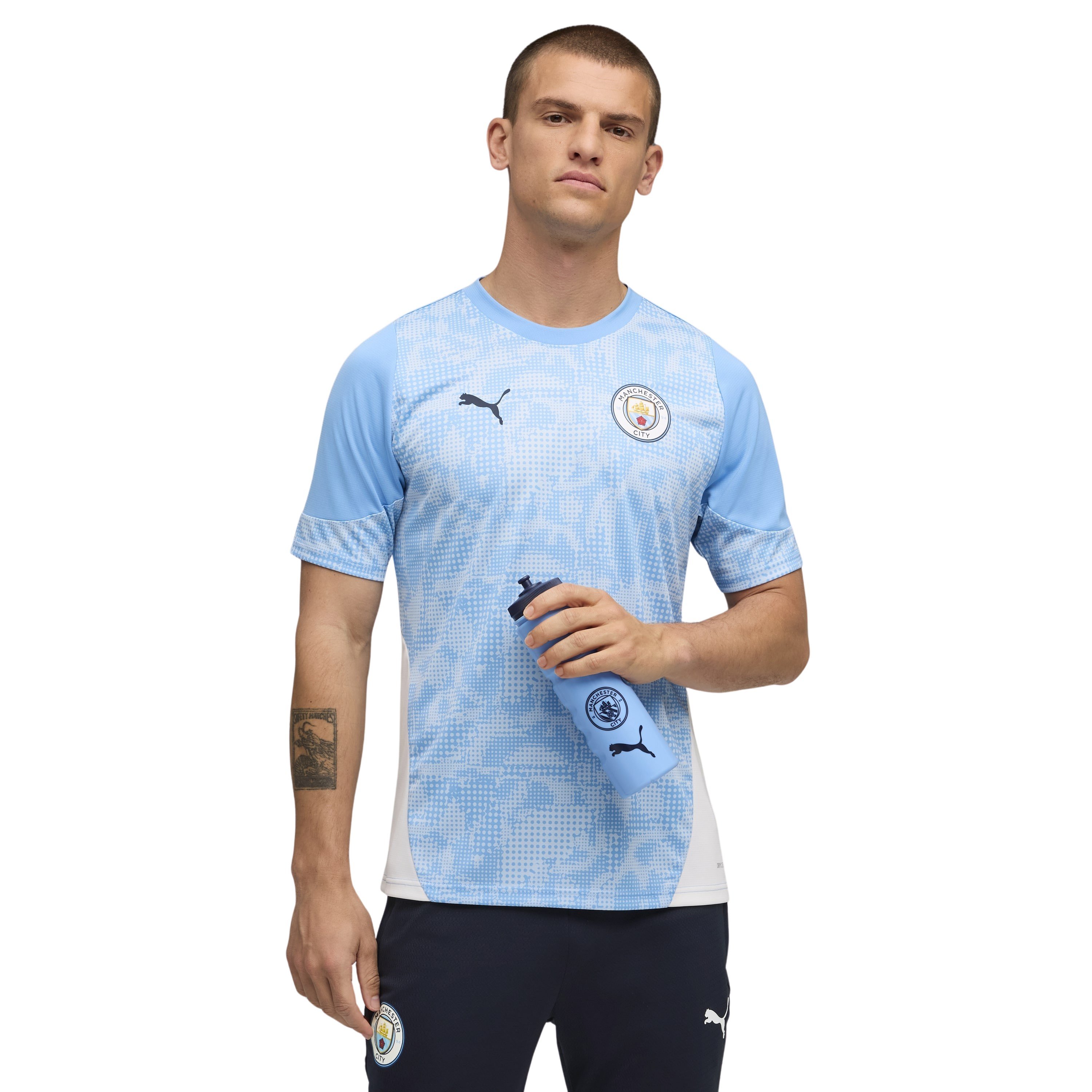 PUMA Manchester City Trainingsshirt 2025-2026 Lichtblauw Wit