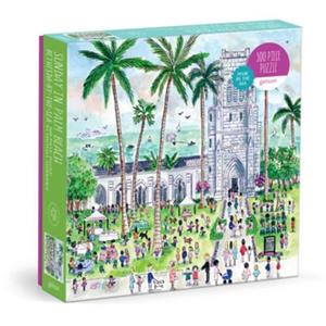 Galison Michael Storrings Sunday In Palm Beach Bethesda By The Sea 500 Piece Puzzle -   (ISBN: 9780735387942)