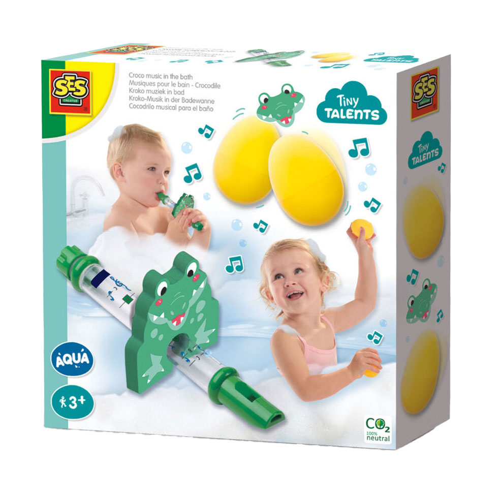 SES tiny talents kroko muziek in bad