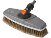 Gardena Wasborstel voor Auto & Caravan - Flexibel 30° Draaistuk, Zachte PET Haren, 27 cm Werkbreedte