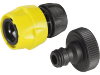 Kärcher Anschlusssatz Basic 6.997-358.0, Schlauchstück, schwarz/gelb, 33,3mm (G 1") - KARCHER