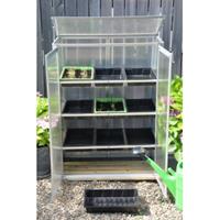 Growstation - Patiokas - Zilver - Polycarbonaat - 0,3 m2