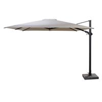 4 Seasons Outdoor 4SO zweefparasol Siesta 300 x 300 cm Taupe