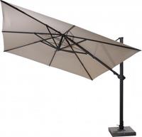 4 Seasons Outdoor 4SO zweefparasol Siesta Premium 300 x 300 cm Taupe