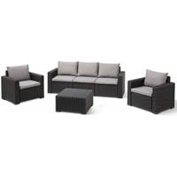 Allibert loungeset California 3-zits - grafiet