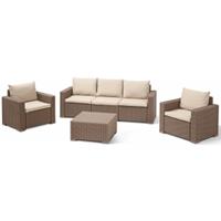 Allibert loungeset California 3-zits - cappuccino