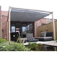 Nesling Complete  pergola Wall 1 antraciet - 290 x 300 cm