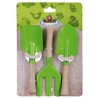 Esschert Design Kinder gereedschapset groen / 