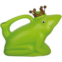 Gießkanne Froschkönig Frosch mit Krone Grün