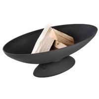 esschertdesign Esschert Design Feuerschale Oval FF132 Schwarz