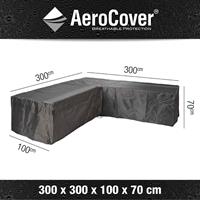 AEROCOVER Atmungsaktive Schutzhülle für Lounge-Sets 300x300x100xH70 cm L-Form
