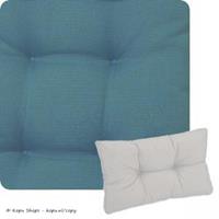 Loungekussen ruggedeelte 70x40cm Rib grey