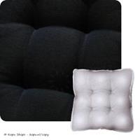 madison Loungekussen 70x70cm Rib black