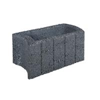 Gardenlux 5 stuks! Ovalflor zwart 40x21x20 cm