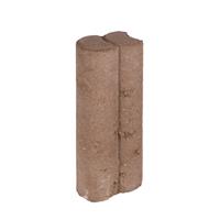 Gardenlux 25 stuks! Duo palissaden bruin 6x8.3x25 cm