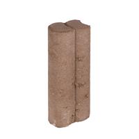 Gardenlux 25 stuks! Duo palissaden bruin 6x8.3x25 cm