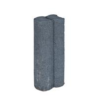 Gardenlux 25 stuks! Duo palissaden zwart 6x8.3h25 cm