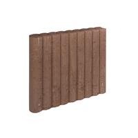 Gardenlux 3 stuks! Rondo palissade bruin 8x50x50 cm