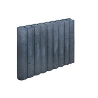 Gardenlux 3 stuks! Rondo palissade zwart 8x50x50 cm