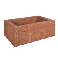 Gardenlux 2 stuks! Ridgeflor groot bruin 60x40x25 cm