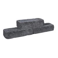 Gardenlux 10 stuks! Cottage walling zwart 40x15x10 cm