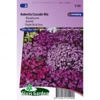 Blauwkussen bloemzaden - Aubretia Cascade Mix