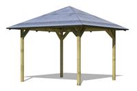 Karibu  Pavillon SEVILLA 2,65 x 2,65 m  Ohne Dachschindeln 28743