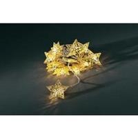 Konstsmide 16-lichts LED-lichtketting met gouden sterren