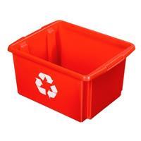 Recycle-Box Sunware Nesta, 32 l, L 455 x B 360 x H 240 mm, rot