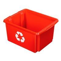 Nesta eco opbergbox 32 liter - rood - 24x36x45,5 cm