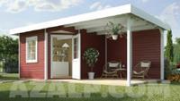 Designhuis 213B Gr.1 240x541 cm Zweeds rood