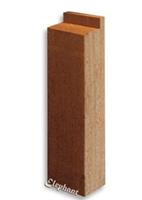 Steunpiket dubbel hardhout (7 x 9,5 cm)