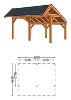 Trendhout Kapschuur De Stee L 500 x 410 x 325 cm