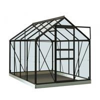 serre Intro Grow Ivy gehard glas & aluminium zwart 5 m²