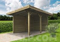 Carport combinatie 4064X5064mm met wanden