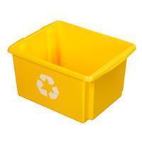 Recycle-Box Sunware Nesta, 45 l, L 455 x B 360 x H 360 mm, gelb