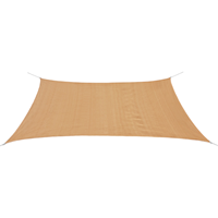 vidaXL Sonnensegel HDPE Rechteckig 2x4 m  Beige