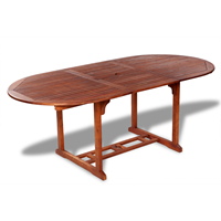 VidaXL Tuintafel verstelbaar acaciahout