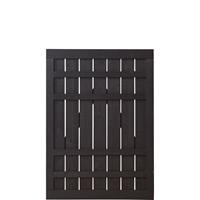 DK Plus Tuindeur vuren Rustik recht zwart (100 x 138 cm) ruw