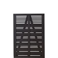 DK Plus Tuindeur vuren Silence louvre recht zwart (100 x 140 cm)