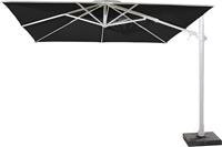 4 Seasons Outdoor zweefparasol Siesta Premium 300 x 300 cm - charcoal