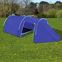 vidaXL Camping-Zelt 4 Personen Marineblau / Hellblau Blau