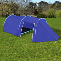 VidaXL Tent voor 4 personen marineblauw/lichtblauw