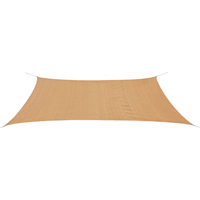 vidaxl Zonnescherm HDPE rechthoekig 4x6 m beige