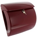 Burg Wächter Briefkasten Piano 886 M Kunststoff Merlot Rot