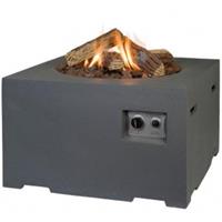 Happy Cocooning Feuertisch quadratisch grau 760 x 760 mm