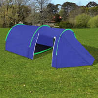 VidaXL Tent 4-persoons marineblauw en groen