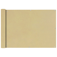 vidaXL Balkonsichtschutz Oxfordgewebe 75x400 cm  Beige